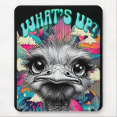 "Whats Up Ostrich" Gaming Mouse Pad Mousepad (Vorne)