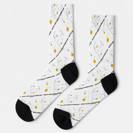 What's Your Angular Momentum? Physics Diagrams Socken (Linkes Detail)