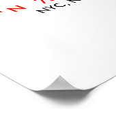 Whats Your Coordinates Poster (Ecke)