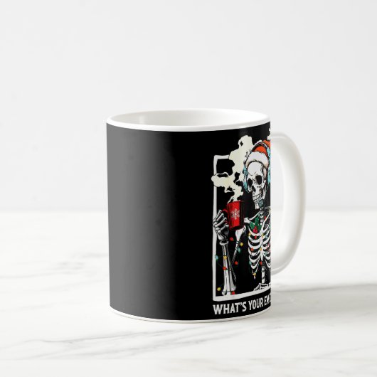 What's Your Emergency 911 Dispatcher Skeleton Chri Kaffeetasse (VorderseiteRechts)