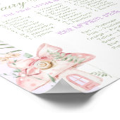 Whats your Fairy Name Whimsical Birthday game Poster (Ecke)