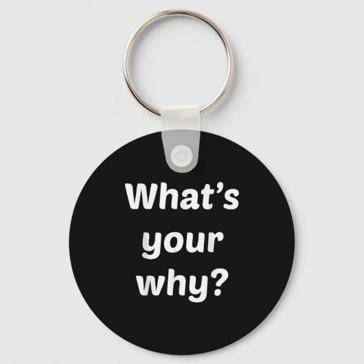 What's Your Why Insring Motivational Entrepreneur  Schlüsselanhänger (Vorderseite)