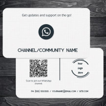 🌐 📲 WhatsApp Channel Community Custom QR