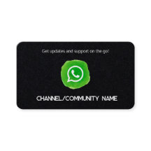 WhatsApp Community Channel Custom Logo QR