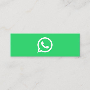 WhatsApp Logo Social Media Modernes, trendy Busine Telefonnummerkarte