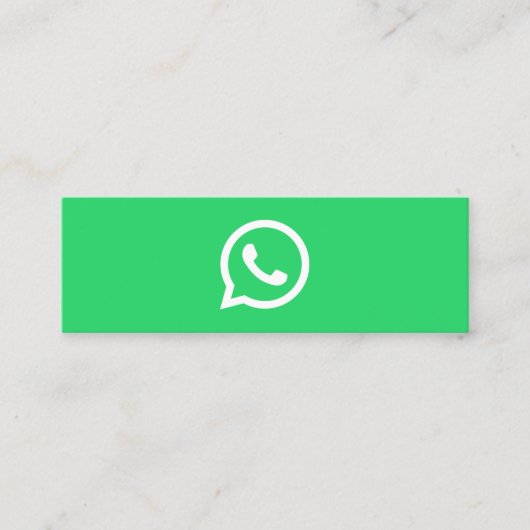 WhatsApp Logo Social Media Modernes, trendy Busine Telefonnummerkarte (Vorderseite)