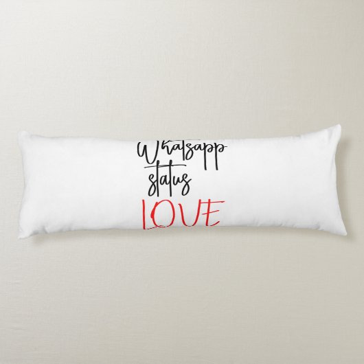 WHATSAPP STATUS LIEBE! SEITENSCHLÄFERKISSEN (Rückseite)