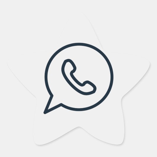 whatsapp-whats-whatsapp-icon Stern-Aufkleber (Vorderseite)