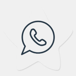 whatsapp-whats-whatsapp-icon Stern-Aufkleber