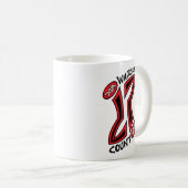 WHAT'Z DA ZÄHLEN OG FRAGEZEICHEN-TASSE KAFFEETASSE (VorderseiteRechts)