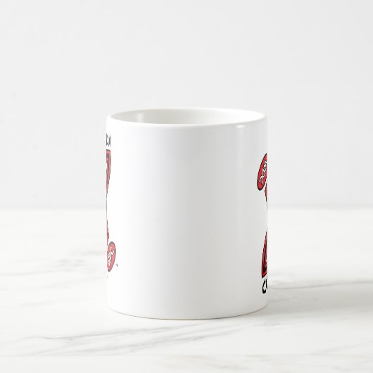 WHAT'Z DA ZÄHLEN OG FRAGEZEICHEN-TASSE KAFFEETASSE (Mittel)