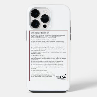 WHC Flug-Checkliste Handyhülle iPhone 14 Pro Max Hülle