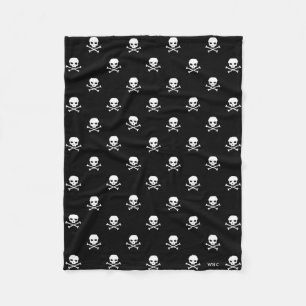 WHC - Schädel-Fleece-Baby-Decke Fleecedecke
