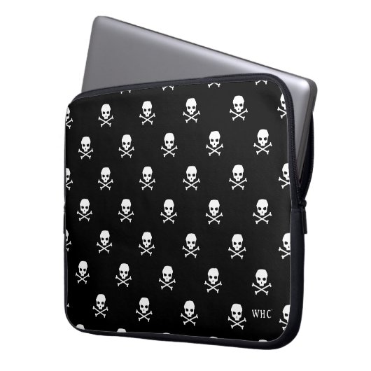WHC - Skull-Laptop-Sieb Laptopschutzhülle (Vorderseite Links)