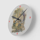 Wheat Advertising Art Clock #24 Runde Wanduhr (Winkel)