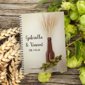 Wheat and Hops Brewery Wedding Guest Book Notizblock