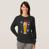 Wheat Beer Wheat Beer with Christmas Hat Beer Dri T-Shirt (Vorne ganz)