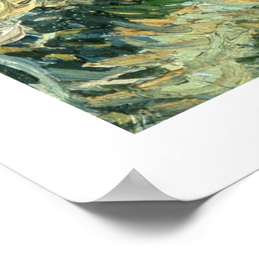 Wheat Field Behind Saint-Paul Poster (Ecke)