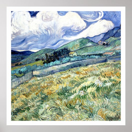 Wheat Field Behind Saint-Paul Poster (Vorne)