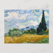 Wheat Field Cypresses Vincent van Gogh Postkarte (Vorderseite)