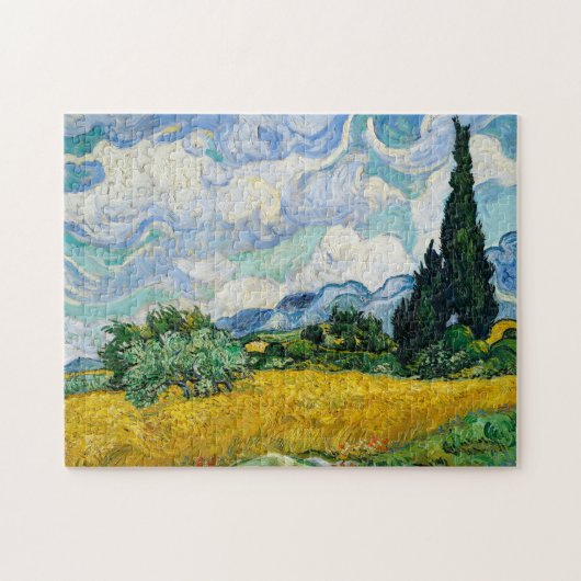 Wheat Field Vincent van Gogh Masterpiece Malerei Puzzle (Horizontal)