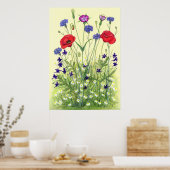 Wheat Field Weeds Poster (Küche)