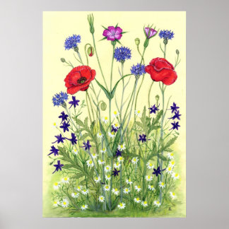 Wheat Field Weeds Poster
