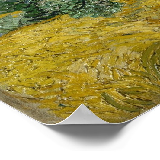 Wheat Field with Cypresses by Vincent van Gogh Poster (Ecke)