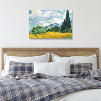 Wheat Field with Cypresses Canvas Prints Leinwanddruck