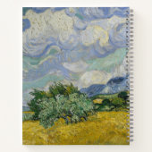 Wheat Field with Cypresses, Oil Painting, Van Gogh Notizblock (Rückseite)