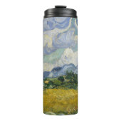 Wheat Field with Cypresses, Oil Painting, Van Gogh Thermosbecher (Vorderseite)