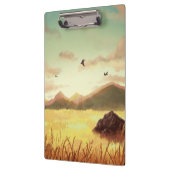 Wheat fields at sunrise klemmbrett (Links)