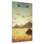 Wheat fields at sunrise klemmbrett (Rechts)