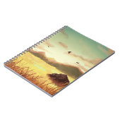 Wheat fields at sunrise notizblock (Linke Seite)