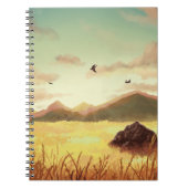 Wheat fields at sunrise notizblock (Vorderseite)