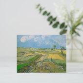 Wheat Fields Auvers Clouded Sky Van Gogh Fine Art Postkarte (Stehend Vorderseite)