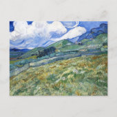 Wheat Fields Mountains Vincent van Gogh Postkarte (Vorderseite)