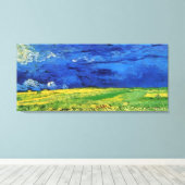 Wheat Fields Under Clouded Sky Van Gogh Leinwanddruck (Insitu (Holzboden))