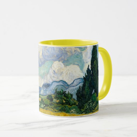 Wheat Fields Van Gogh Mug Tasse (VorderseiteRechts)