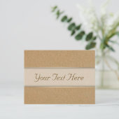 Wheat Gold Embossed Leaf Reben Postkarte (Stehend Vorderseite)