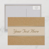 Wheat Gold Embossed Leaf Reben Postkarte (Vorne/Hinten)