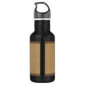 Wheat Gold Embossed Leaf Reben Trinkflasche (Rückseite)