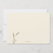 Wheat Religious Two Foto Einladung (Rückseite)