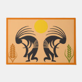 Wheat Springtime Kokopelli Doormat Fußmatte (Vorderseite)