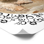 Wheaten & Black Scotning Poster (Ecke)