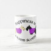 Wheaten & Black Scottie Happy Kaffeetasse (Mittel)