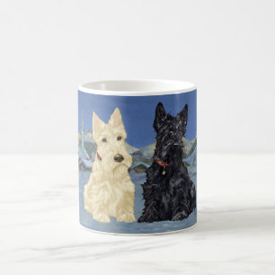 Wheaten Black Scottish Christmas Kaffeetasse