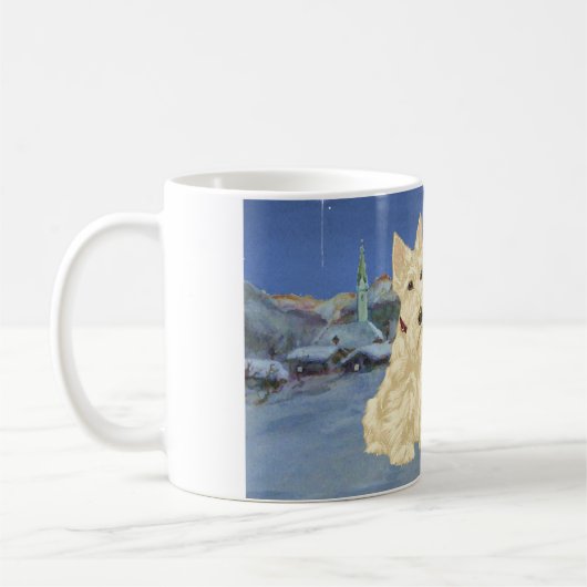 Wheaten Black Scottish Christmas Kaffeetasse (Links)