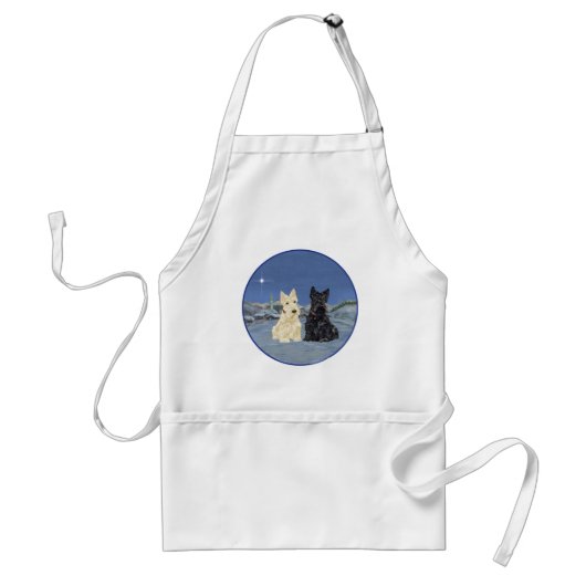 Wheaten Black Scottish Christmas Schürze (Vorne)