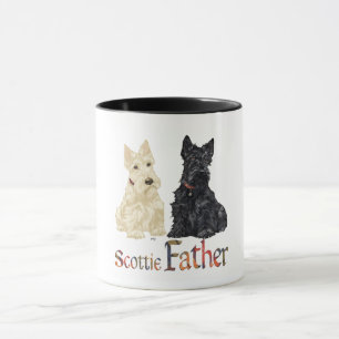 Wheaten & Black Scottish Terrier Vater Tasse